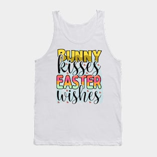 Bunny Kisses Easter Wishes - Happy Easter Day Tank Top